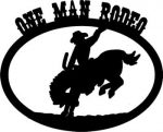 One Man Rodeo Decal