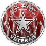 ARMY VETERAN lightning red