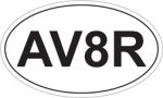AV8R euro OVAL sticker