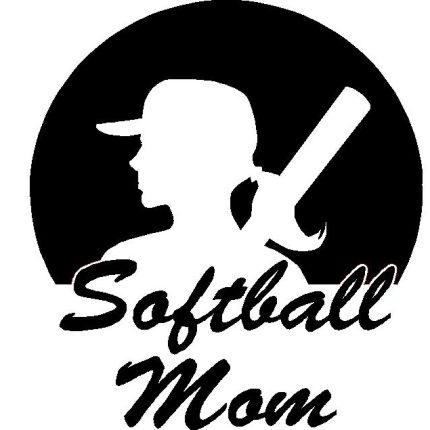 Softballl Mom 2 Adhesive Vinyl Decal