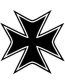 Biker Maltese Cross Vinyl Sticker