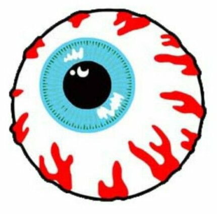 bloodshot eyeball funny sticker
