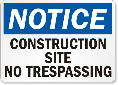 Construction Safety Signs and Labels 20