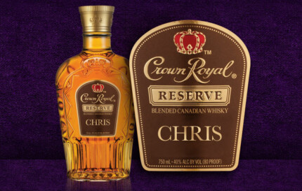 Crown Royal Reserve Bottle and Lable Sticker