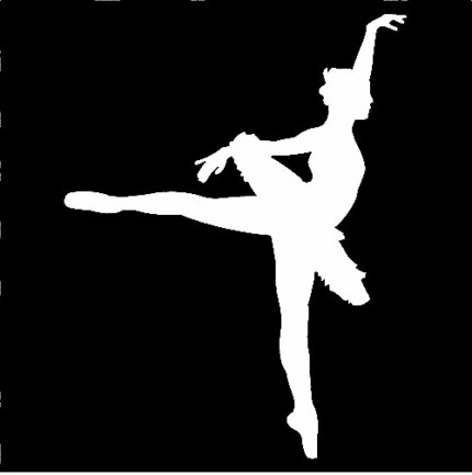 Dance Silhouette Decal 1