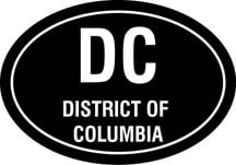 District of Columbia Oval Decal
