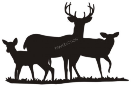 Deer Hunting Diecut Vinyl Stickers 5