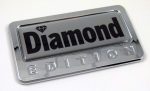 diamond special edition adhesive chrome emblem