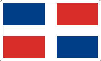 Dominican Republic Flag Decal
