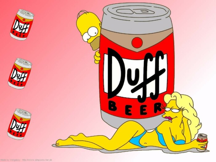 Duff Beer Shot with Homer