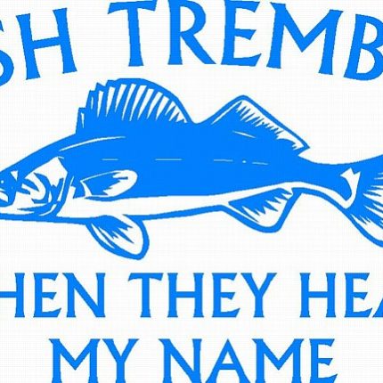 FISH TREMBLE DIECUT DECAL