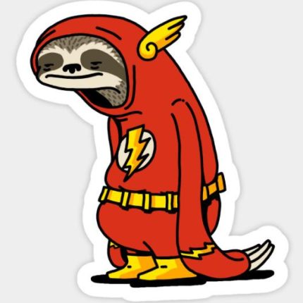 Funny Sloth Shirt The Flash The Neutral Sticker