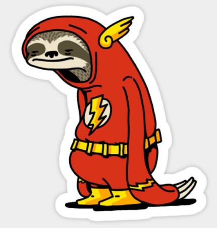 Funny Sloth Shirt The Flash The Neutral Sticker