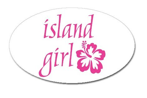 Island Girl Oval Decal