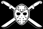 JASON CROSSBONES HALLOWEEN DIECUT DECAL