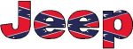JEEP Decal Flag Rebel Fill Decal
