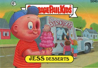 JESS Desserts Funny Sticker Name Decal