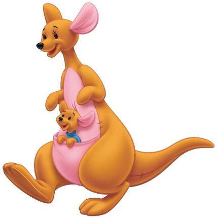 Kanga_Winnie_the_Pooh with baby sticker