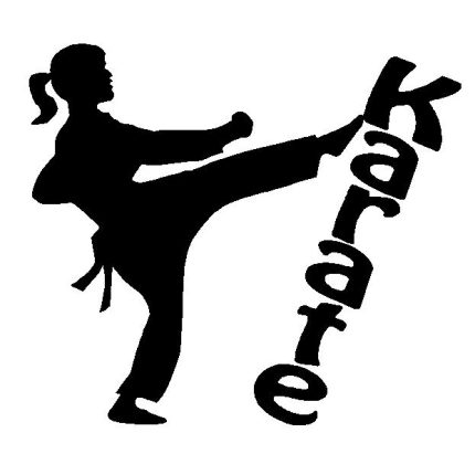 Karate Girl Decal 2