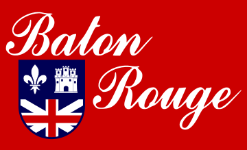 Louisiana Baton Rouge Clty Flag Decal