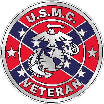 MARINE CORPS VETERAN flag rebel