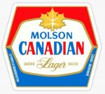 MOLSON CANADIAN LAGER LOGO STICKER