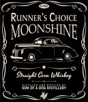 moonshine runners choice bottle label sticker