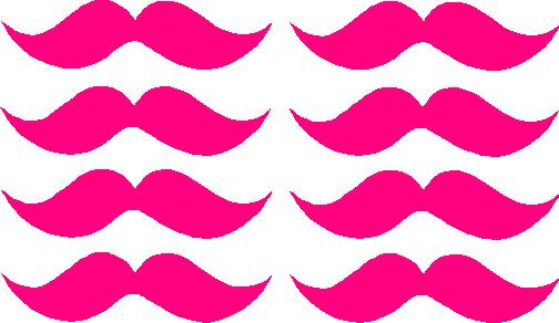 Mustache Sticker Set Style 2