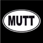 Mutt Oval Dog Decal