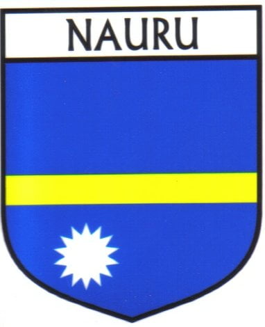 Nauru Flag Crest Decal Sticker