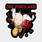 One Punch 1 Anime Sticker