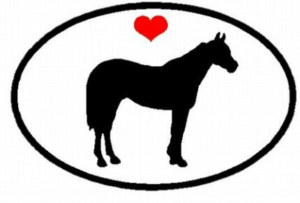 Oval Horse Decal 1