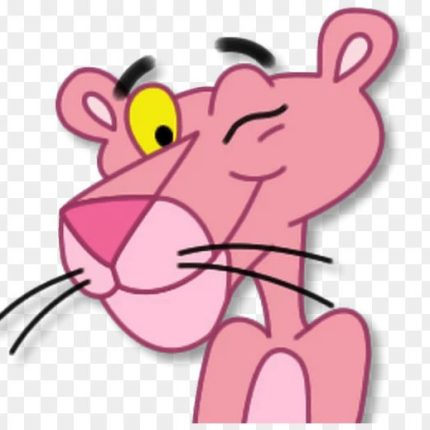 PINK PANTHER WINK STICKER