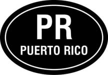 Puerto Rico Oval Decal