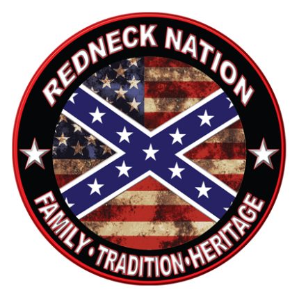 redneck-nation_logo FAMILY TRADITION HERITAGE round sticker