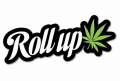 roll up color weed sticker