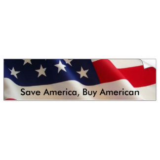 save_america_buy_american_bumper_sticker GO USA