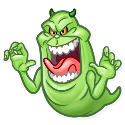 slimer ghost busters funny sticker 15
