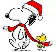 SNOOPY AND WOODSTOCK CHRISTMAS STICKER