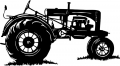Tractor Farm Equipment-Tractor-Car-Sticker