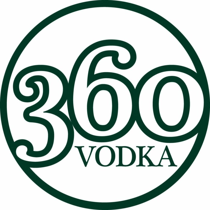 360 Vodka Logo Circular Sticker