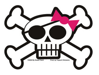 Skull Decal Sticker 17