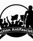 action antifasciste B&W sticker