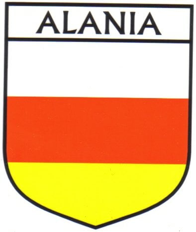 Alania Flag Crest Decal Sticker