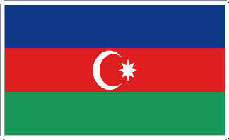 Azerbaijan Flag Decal