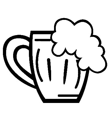 Beer Mug Vinyl Die Cut Decal