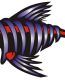 bloody fish boat stickers LEFT