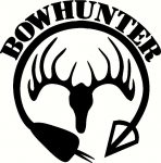 bow hunting deer hunting decal 3