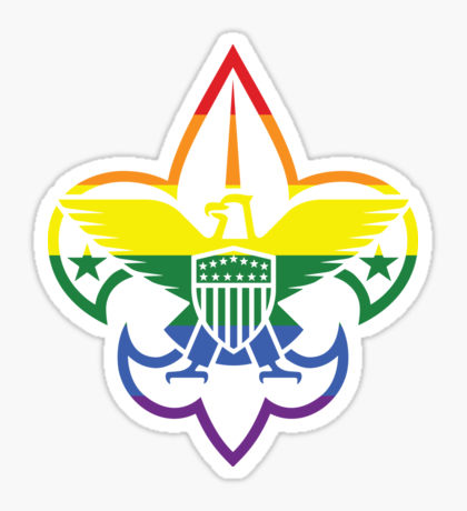 boy scout pride logo sticker
