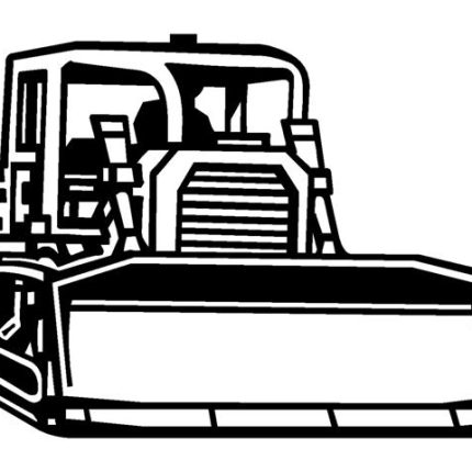 Bulldozer 2 funny auto decal